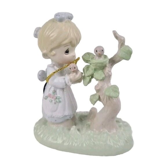 Precious Moments 617466 His Eye Is On The Sparrow Limited Ed Pewter Figurine - Picture 2 of 7